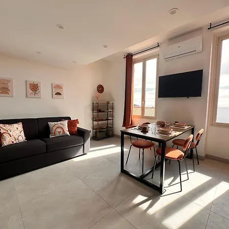 Elegant Boho Chic Flat With Sea View, Few Steps From Monaco And Mc Appartement