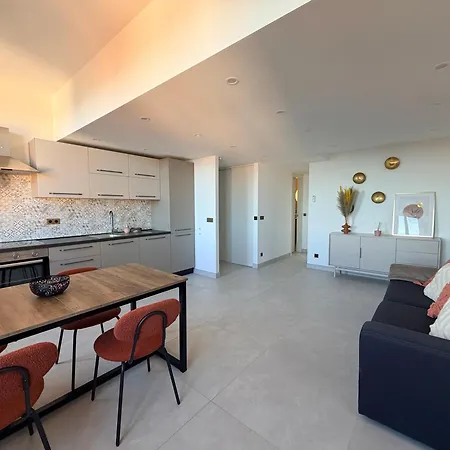 Elegant Boho Chic Flat With Sea View, Few Steps From Monaco And Mc 아파트 *